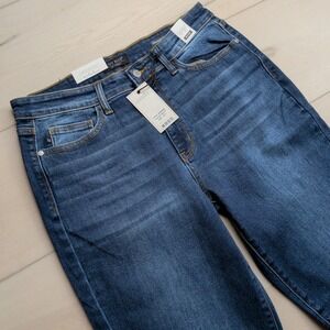 NEW‎ Judy Blue Dusklight Dreamer Straight Jeans Womens 13/31 Blue Denim Stretch